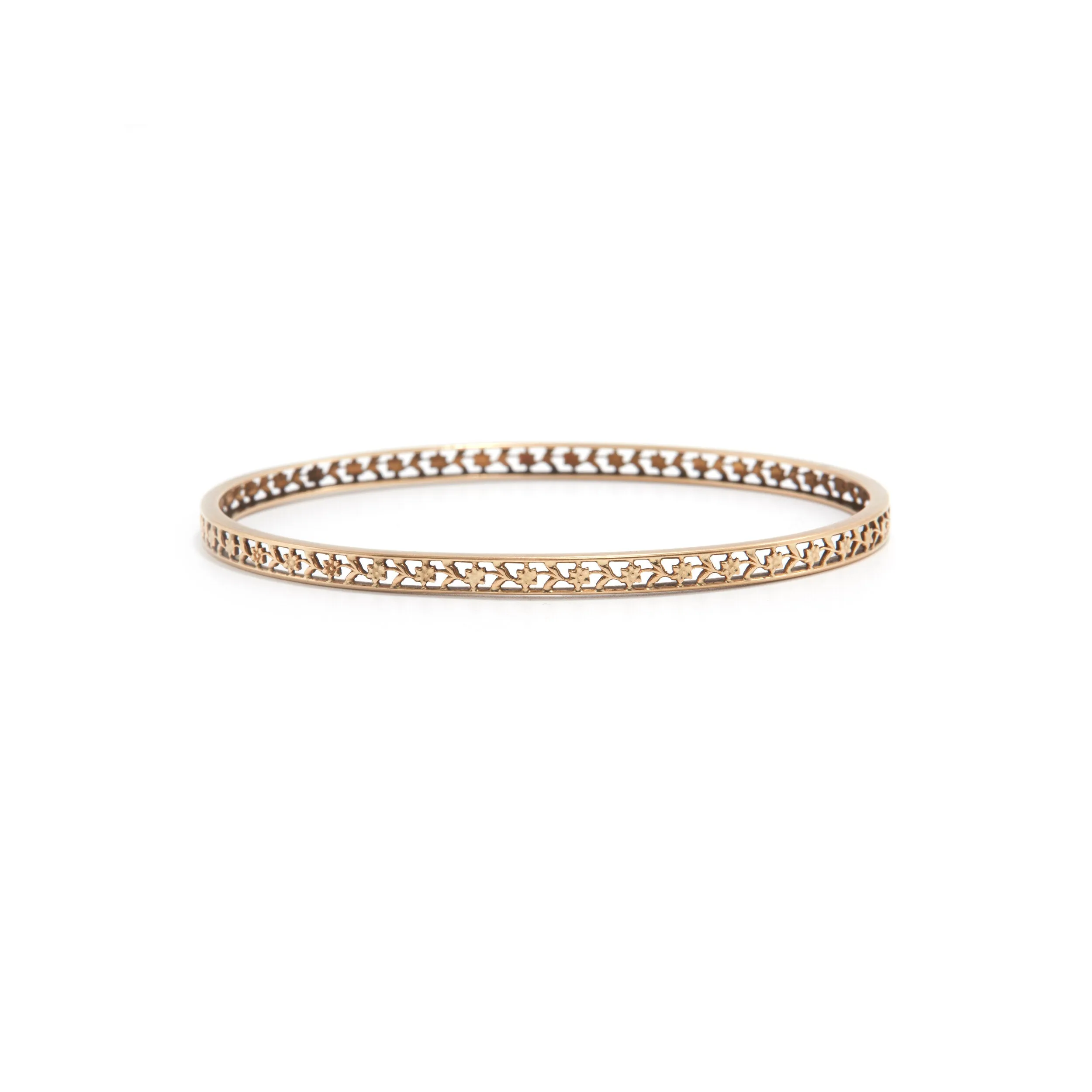Antique Daisy Floral Bangle
