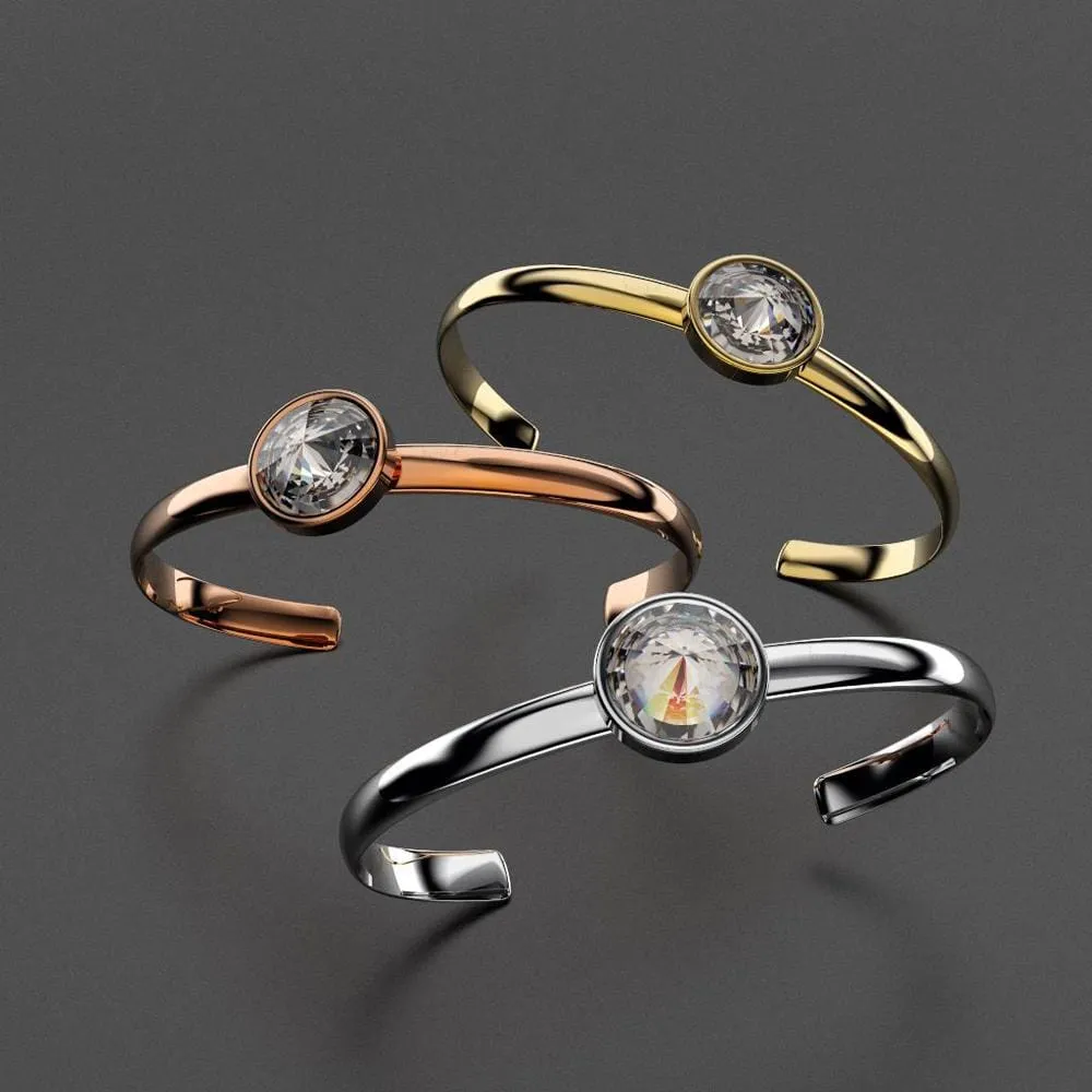 Blair Bangle Embellished With SWAROVSKI Crystals