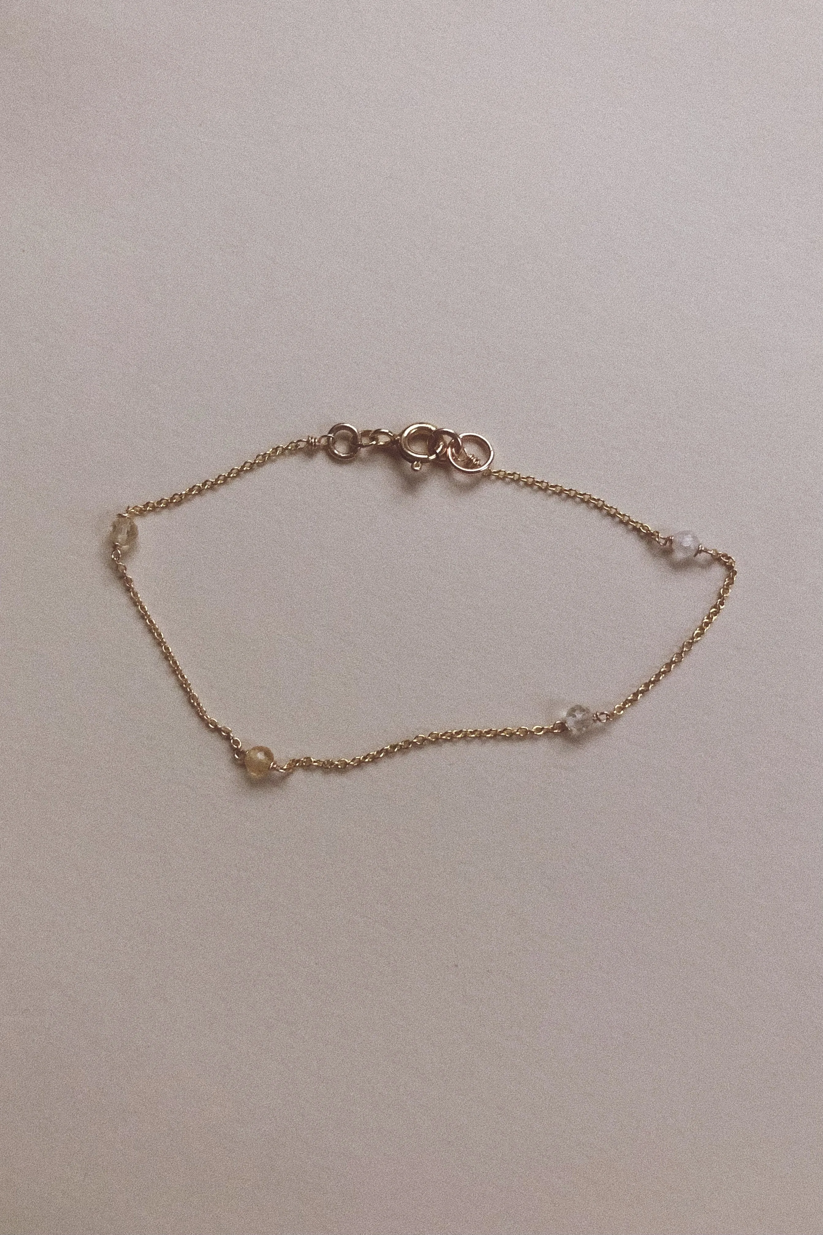 Citrine Chain Bracelet