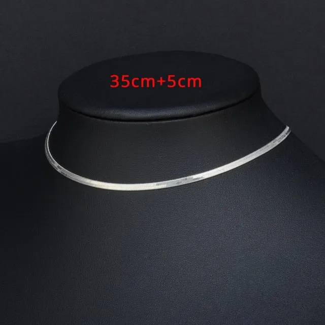 Clavicle Blade Necklace Chain, Stainless Steel 35 5cm