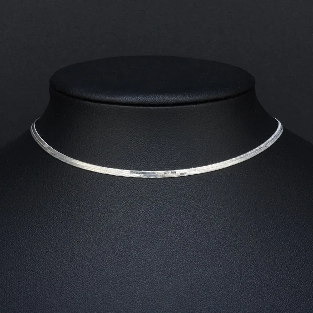 Clavicle Blade Necklace Chain, Stainless Steel 35 5cm