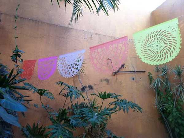 Coral Bunting Party Decorations | 5m 16ft Banner with 10 Large Flags