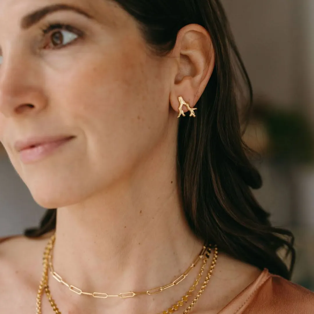 Coral Earrings