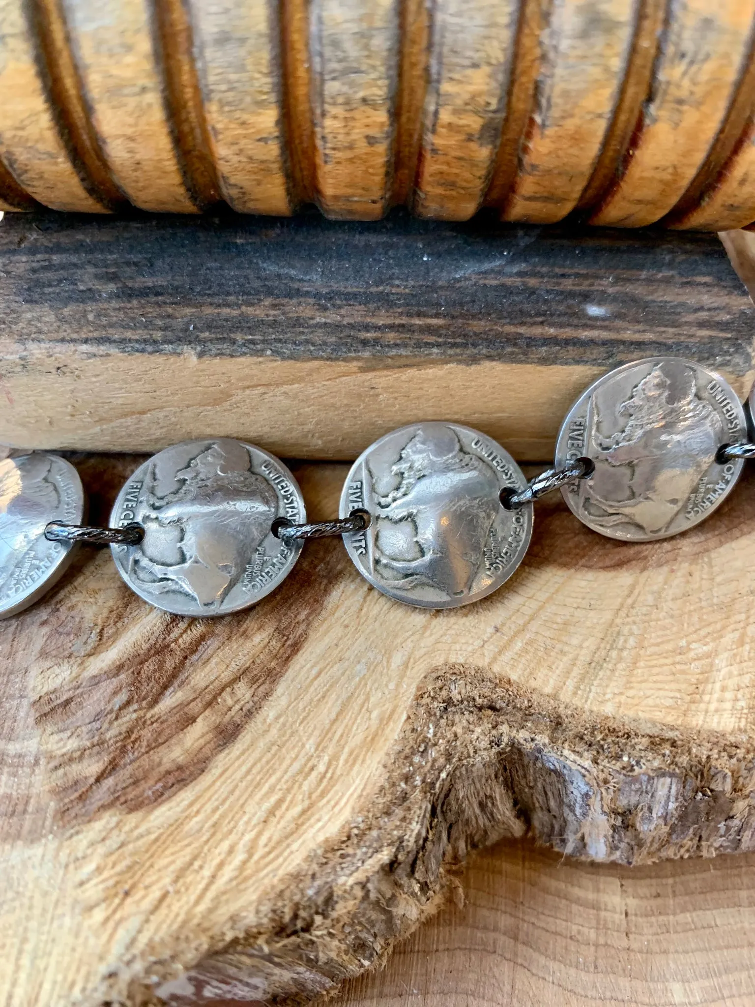 Handmade Buffalo Nickel Bracelet
