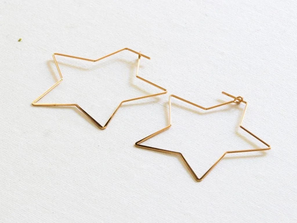 Iman Star Hoops - Gold