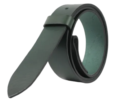 Interchangeable 1 Inch (25mm) Leather Belt Strap in Green Chicago Screws