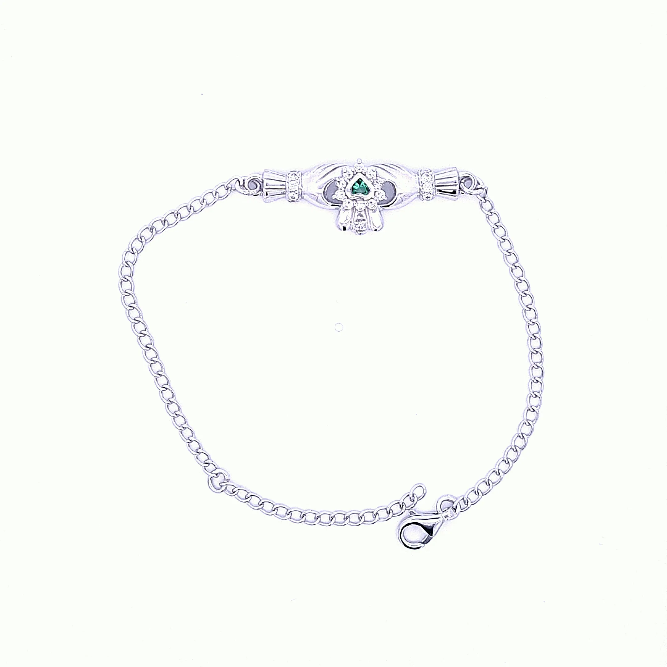 Ladies Claddagh Cluster bracelet 36223