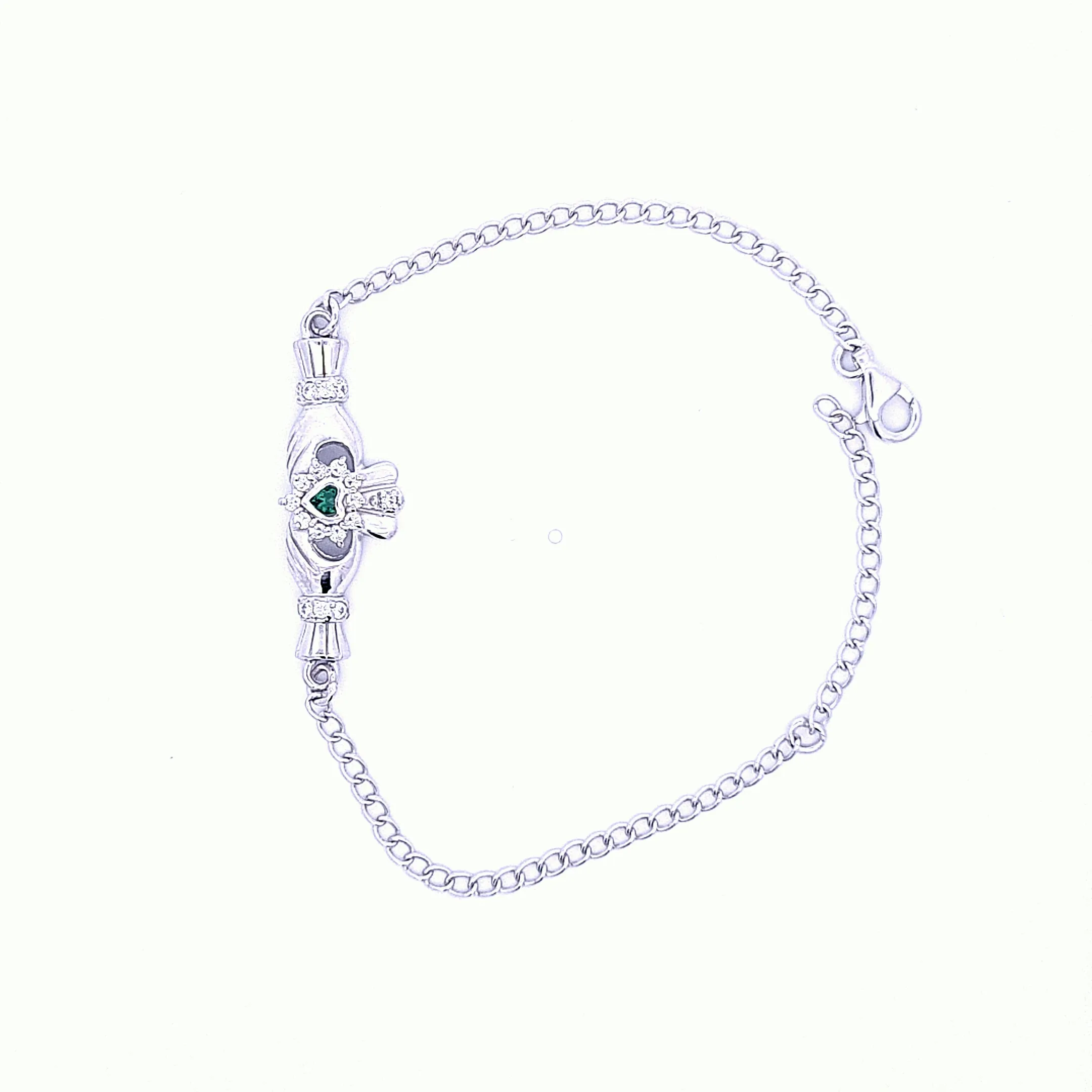 Ladies Claddagh Cluster bracelet 36223