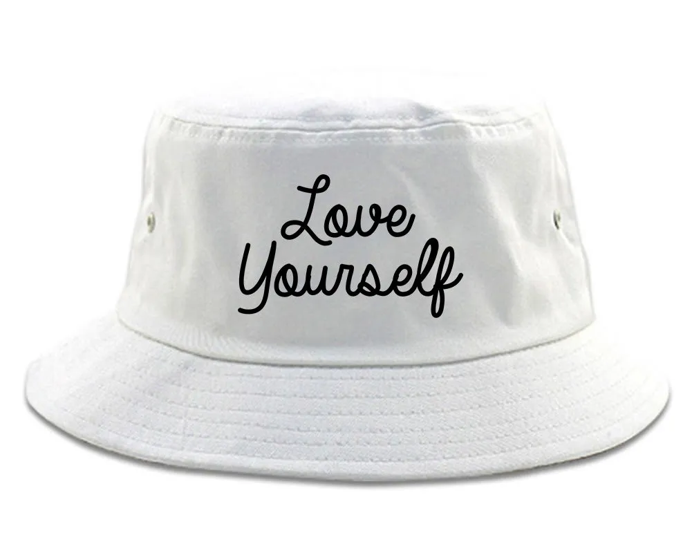 Love Yourself Script Mens Bucket Hat