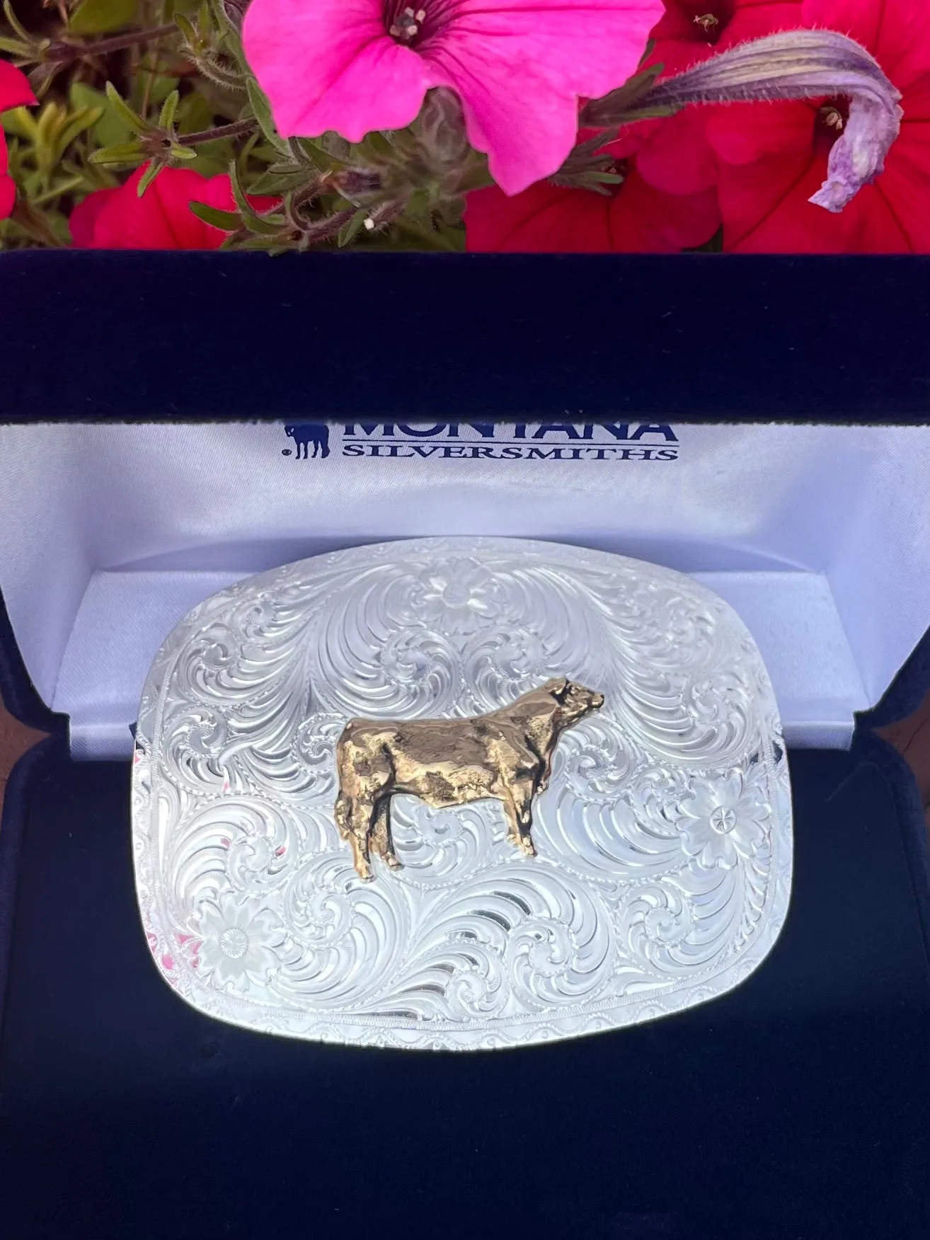 Montana Silversmiths Grand Custom Market Beef Buckle 6507MB