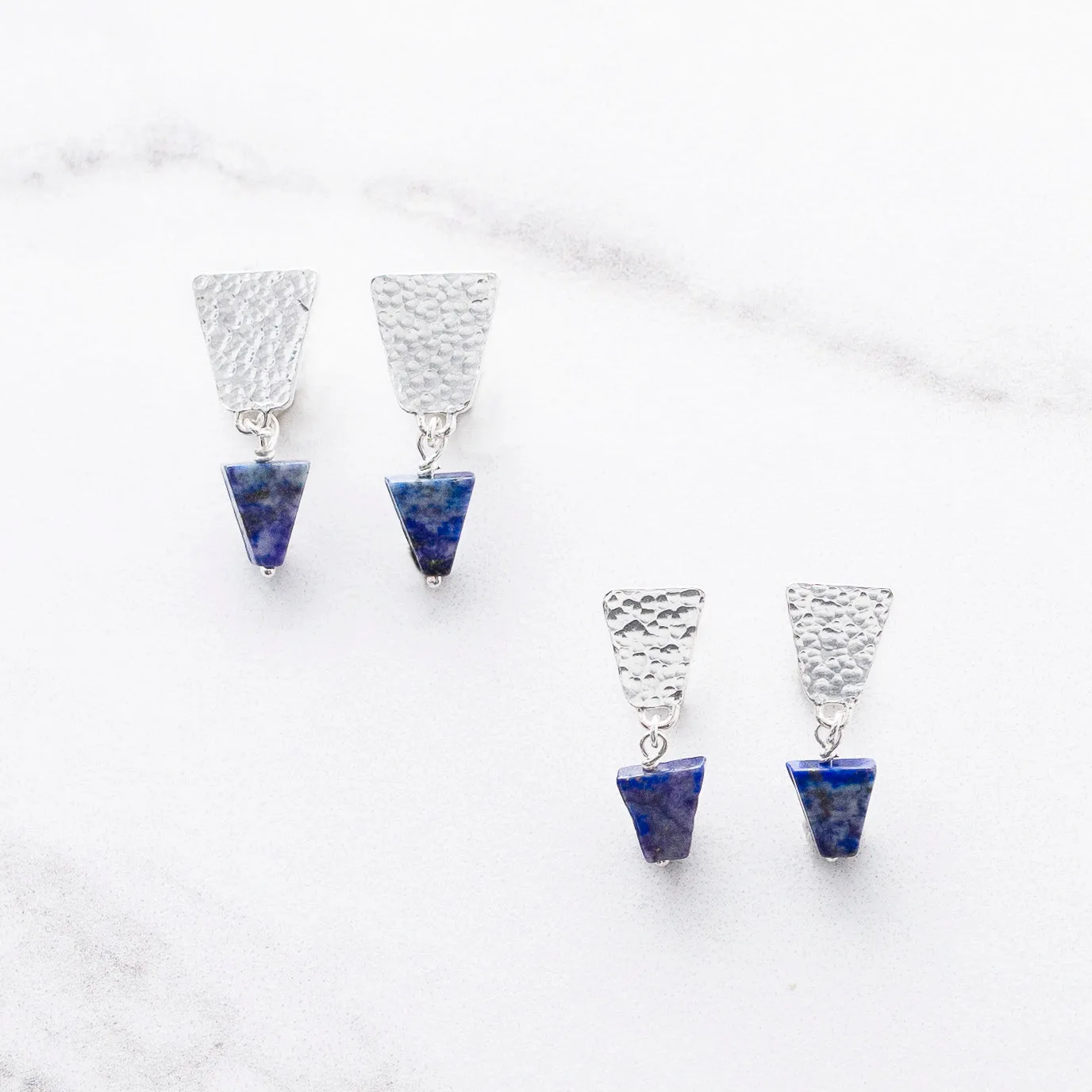 Nefertiti Lapis Lazuli Drop Earrings