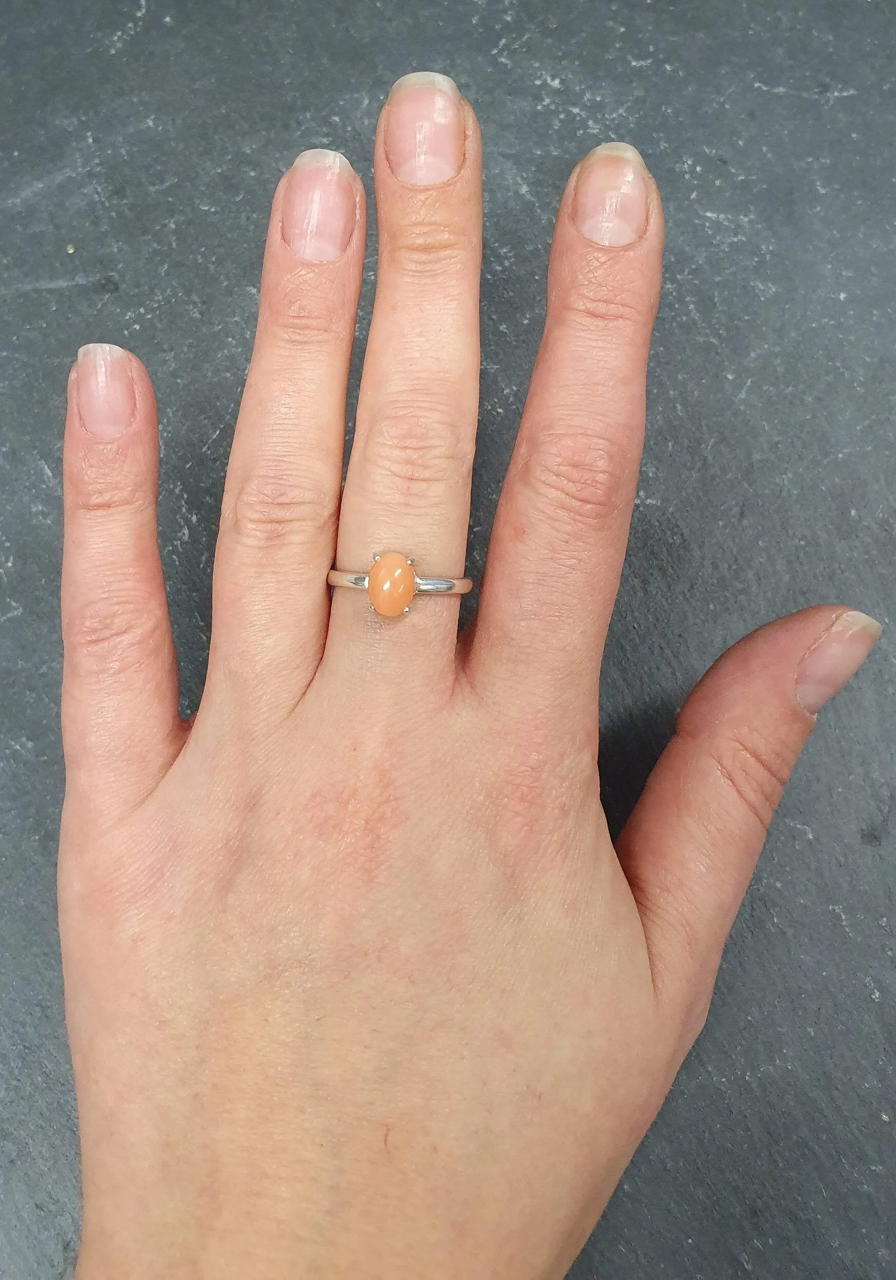 Pink Coral Ring - Angel Skin Coral Ring - Vintage Promise Ring