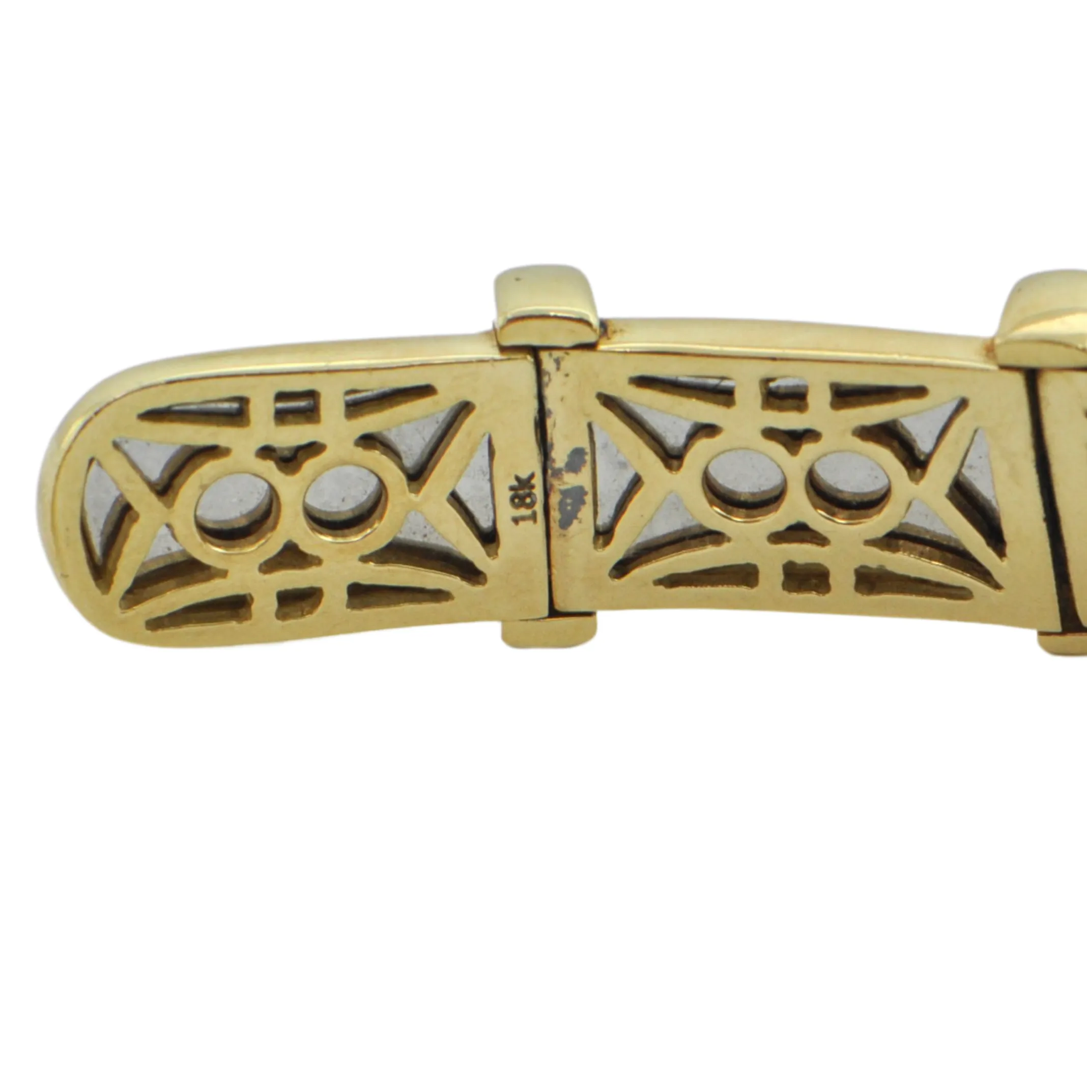 Precious Gem 18K Yellow and White Gold Collar Necklace