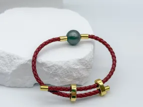 South Pearl Leather Bracelet