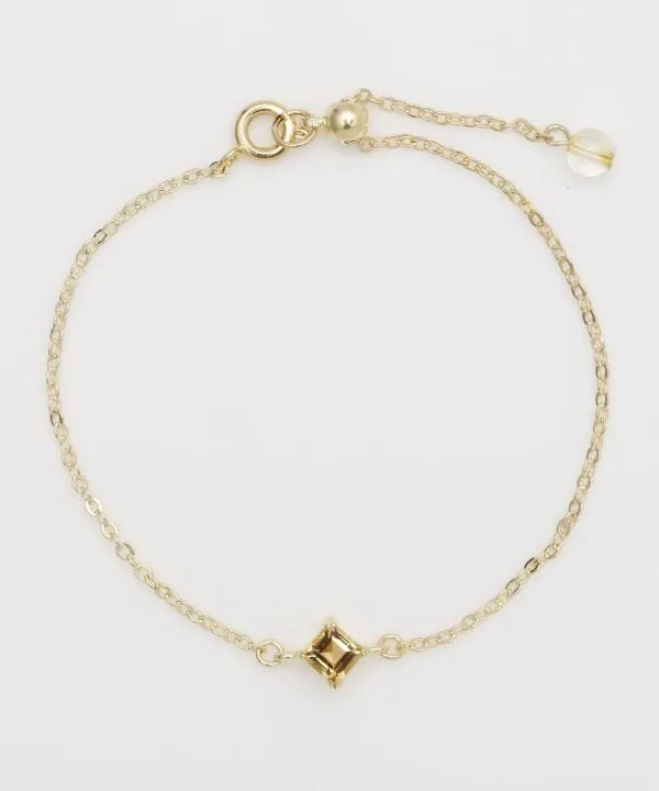 Square Cut Citrine Bracelet