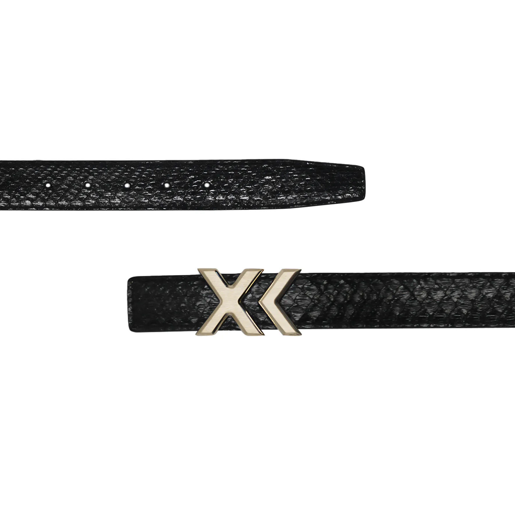 XK Mini Belt in Black Python 25mm
